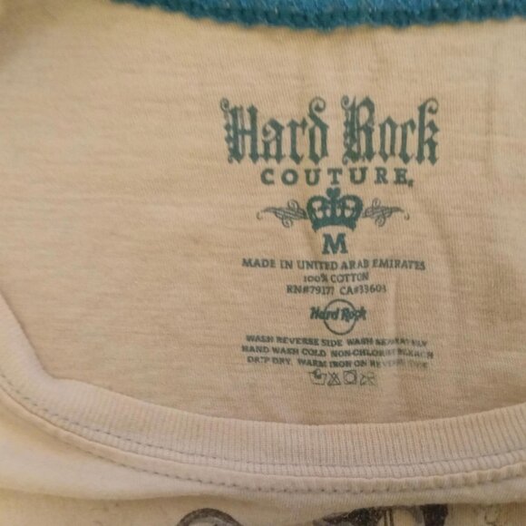 Vintage Y2K Hard Rock Couture Copenhagen Tee | Embellished Rhinestone Graphic - Picture 7 of 9